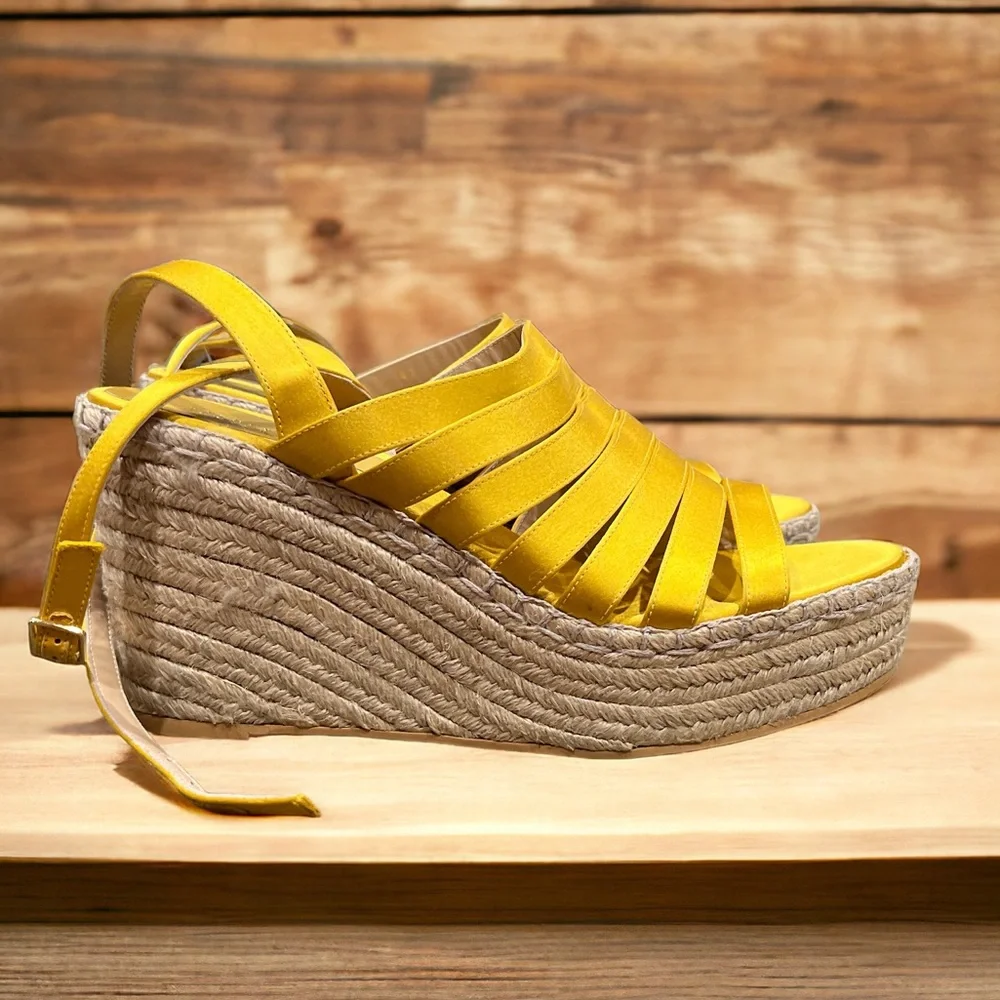 Barneys NY Satin Espadrille Sandals Size 41. NWOT. Never‎ Worn US size 10.5